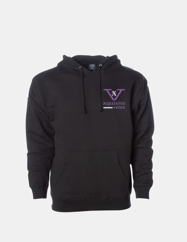 Xquisite Vertex Black Hoodie Purple