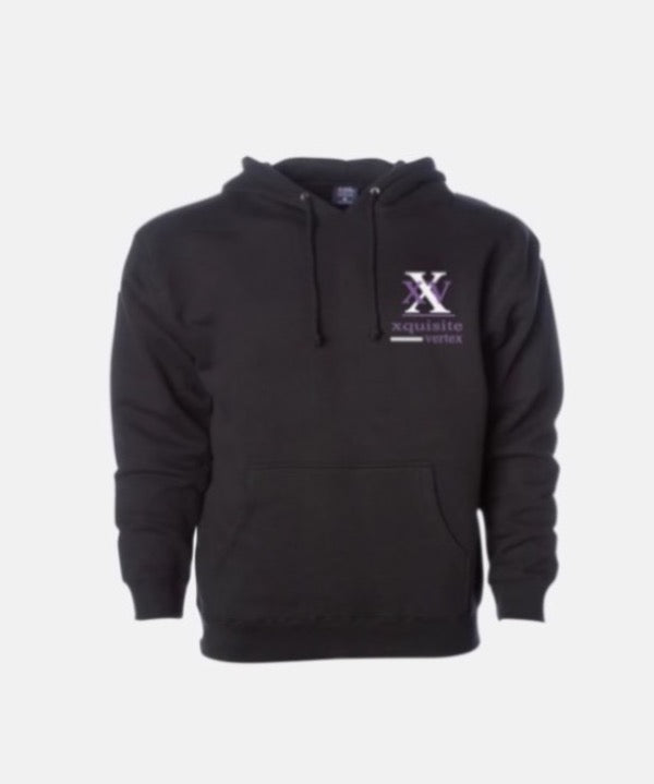 Xquisite Vertex Black Hoodie Purple